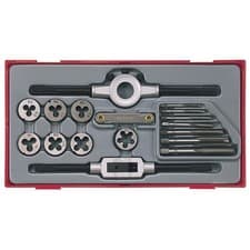 Image of Teng TTTD17 Rethreading Tap & Die Set, 17 Piece
