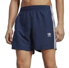 Image of ADIDAS ORIGINALS ADICOLOR 3 STRIPES BLUE SWIM SHORTS UK M,L LAST 2 NEW RRP £40