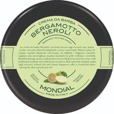 Image of Mondial Bergamotto Neroli Shaving Cream Plexi Bowl 150ml Italian