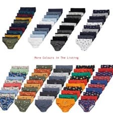 Image of BOYS 10 PACK BRIEFS PANTS KNICKERS UNDERWEAR COTTON RICH GEORGE AGE 2 - 16