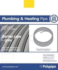 Image of PolyPipe PolyPlumb Barrier Polybutylene Pipe Grey Coil 15mm x 25 Metre PB2515B
