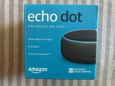 Image of Amazon Echo Dot 3rd Generation Smart Speaker with Alexa - Anthracite BNWT