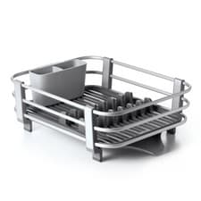 Image of OXO Good Grips Aluminum Dish Rack, Gray