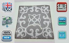 Image of Set of 10 Modern Floorpops Medina Self Adhesive Vinyl Floor Tiles Grey White Kit