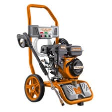 Image of 185 Bar Petrol Pressure Washer 7BHP 8M Hose 4 Nozzles 3.5L Detergent Tank