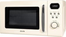 Image of Abode AMD2004C Digital Microwave Oven Mirror Finish Retro 20L 700w Cream