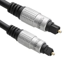 Image of 1.5m Pure TOS Link TOSLink Optical Digital Audio Cable HQ 6mm Lead [008792]