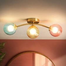 Image of Eliza 3 Light Bathroom Flush Ceiling Light