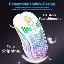 Image of MOUSE - Professional Wireless Gaming Mouse 1600DPI Rechargeable RGB Gamer Mouse