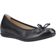 Image of Hush Puppies Lucille Bow Ballerina Black