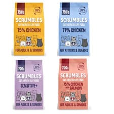 Image of Scrumbles Adult and Senior Cats Dry Food | UK Stock