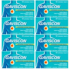 Image of Gaviscon Peppermint Flavour Chewable Tablets - 192 Tablets Exp May 26