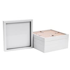Image of 3D Box Photo Frames - 10 x 10" - White - Pack of 5