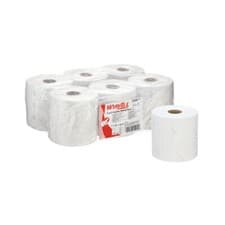 Image of Wypall L10 Food and Hygiene Centrefeed Roll Clean Absorbent White (6 Pack) 7256