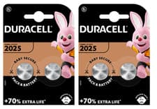 Image of 4x Duracell CR2025 3V Lithium Coin Cell Battery 2025 DL BR2025 Longest Expiry