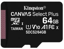 Image of Kingston 64GB Micro SD Card MicroSDHC Class 10 UHS-I Memory Card With Adapter