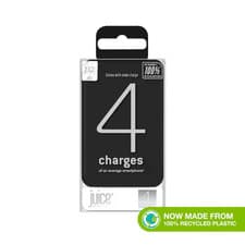 Image of Juice ECO 4-Charge Power Bank - 12,000mAh - Black