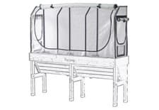 Image of Greenhouse Frame and Cover - VegTrug Medium Wallhugger Frame & Multi Cover Set