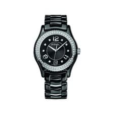 Image of Ebel Onde Ladies' Watch - X-1 Black Ceramic with Diamonds