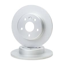 Image of Delphi 264mm Rear Coated Brake Disc Set Fits Opel Vauxhall Astra K BG4761C