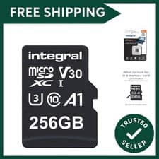 Image of 256B microSD Card High Speed 4K Video Memory Card - up to 100MB/s Read and 5...