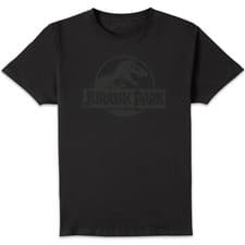 Image of Jurassic Park Monochrome T-Shirt Adults | Official Licensed | Black