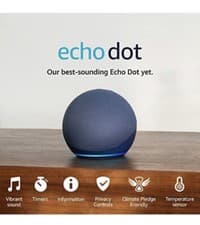 Image of Amazon Echo Dot 5th Gen Smart Speaker - DEEPSEA BLUE