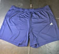 Image of NWT ADIDAS Men's Essentials All Set Training Shorts Size 4XL TALL Navy Blue
