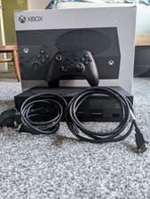 Image of Xbox Series S - 1 TB - Black - Digital and aog monitor 180hz 1080p