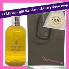 Image of MOLTON BROWN Bushukan Bath Gel 300ml + Mandarin Soap Gift Bag Set