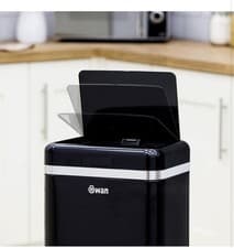 Image of Swan SWKA4500BN - Retro 45L Square Sensor Bin Black