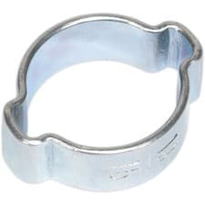 Image of 25 PACK Zinc Plated Double Ear O-Clip - 13mm to 15mm Diameter - Hose Pipe Fixing