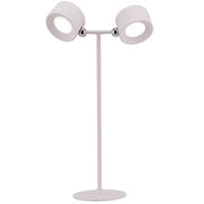 Image of Tall White LED Colour Changing Rechargeable Remote Control Table Lamp by Happ...