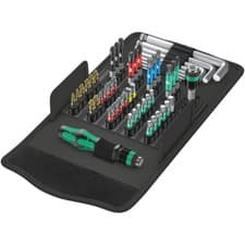 Image of Wera 05057460001 Kraftform Kompakt 100 Screwdriver Bit Set - 52pc
