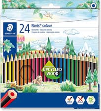 Image of STAEDTLER 185 C24 Noris Colour Colouring Pencils - 24 Assorted Colours (Pack of