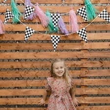 Image of 2 Sets Racing Flag Black and White Checkered Official Flags Decorations