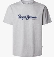 Image of Pepe Jeans Men, PM509721 Dorian T-shirt, Light Grey, Size L