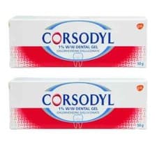 Image of 2x Corsodyl Dental Gel For Gingivitis 50g UK
