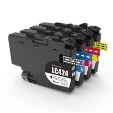 Image of Compatible LC424 for Brother Printers Set of 4 Ink Cartridges - Go Inks 4 Pack