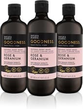 Image of Baylis & Harding Rose & Geranium Body Wash 500ml - Set of 3