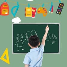 Image of Blackboard Metal Chalk Board Office Notice Menu Chalk Board Sign 60X40 50X70cm