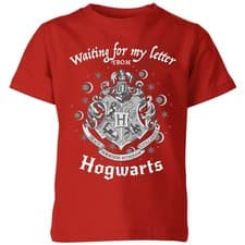 Image of Harry Potter Waiting For My Letter From Hogwarts Tee Kids | Official | Red
