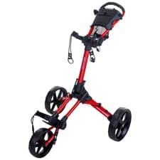 Image of Fastfold Square Golf Push Trolley 3-Wheel Cart Compact Foldable Lightweight Cube