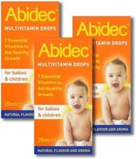 Image of Abidec Multivitamin Drops for Children and Babies- 3 Pack