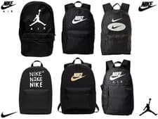 Image of Nike Sports Rucksack Backpack Heritage Black Gym School Casual Everyday Bag