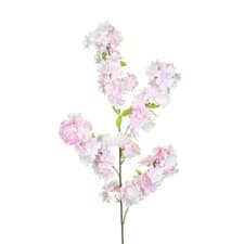 Image of Artificial Cherry Blossom Branch Pink Flowers 100cm/39 Inches