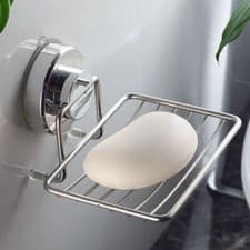 Image of Shower Soap Holder Sponge Holder Vacuum Suction Cup Soap Dish Soap Tray