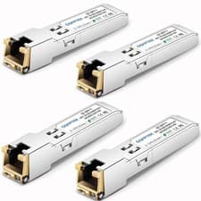 Image of QSFPTEK 4Pack Gigabit 1G SFP T RJ45 Copper Module 10/100/1000BASE T SFP to RJ45