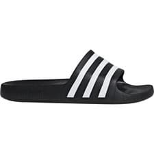 Image of adidas Adilette Aqua Sliders Black Mens Slip On Pool Gym Shower Sports Slides