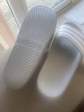 Image of Adidas Adilette Aqua Slides Sandals Size 6 Cost 32 Pound 